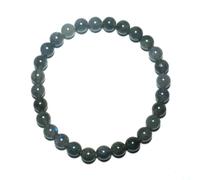 Bracciale da 6 mm per donne e uomini, braccialetto unico con luce blu, braccialetto di cristallo per chakra della gola per alleviare l'affaticamento e lo stress,