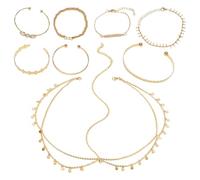 Bracciale Da 7 Pezzi E Copricapo A 1 Pezzi, Bracciale Elee E Semplice, Copricapo Versatile Classico, Accessori Elei, Accessori Di Abbigliamento.