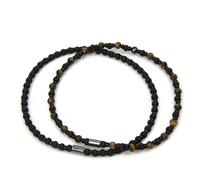 Bracciale da con perline fatte a in muschio e occhio di tigre, di , e . per uso , sociali e come regalo. Nota: le pietre naturali possono presentare variazioni di .
