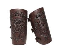 Bracciale da cosplay per uomini adulti, protezioni per le braccia medievali, 1 paio di bracciali da cavaliere medievale vintage per cosplay - Braccialetto di protezione per il braccio largo regolabile