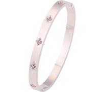 Bracciale da donna alla moda con quadrifoglio dorato, in acciaio inox placcato oro 18 carati, gioiello moderno e minimalista