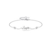Bracciale da donna alla moda, design semplice dell'amore, con diamanti da laboratorio rotondi