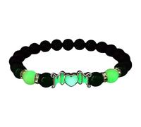 Bracciale da donna, braccialetto luminoso alla , bracciale da donna con ciondoli a forma di cuore, braccialetto di perle e perle, per compleanni, gioielli da sposa, gioielli nuziali, gioielli in
