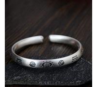 Bracciale da Donna, Braccialetto Vintage Fatto a Mano Pieno di Cultura taoista Artigianale S990 Modelli Femminili Tai Chi Gossip Accessori Abbigliamento in Stile Etnico