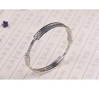 Bracciale da Donna, Braccialetto Vintage Fatto a Mano S925 Craft Craft Women Fashion Wind Sanskrit Sime Parole Mantra Variabile Bracciale Magico Originale Accessori Abbigliamento in Stile Etnico