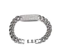 Bracciale da donna con cinturino, gioielli, bracciale da coppia in stile semplice, può essere inciso come mostrato