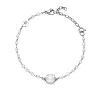 Bracciale da Donna della Collezione Essential. Bracciale in Acciaio 316L con Charm in Perla di Conchiglia. La referenza è: BNL135