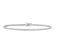 Bracciale da Donna di Comete della Collezione Farfalle. Bracciale in Argento 925‰. Zirconi Bianchi. Larghezza 2,60 mm, Lunghezza 170 mm, profondità 2,60 mm. La referenza è Bra 175 m17