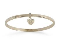 Bracciale da donna di prima ella collezione rambla. Gioiello realizzato in argento di colore oro. Tipo di bracciale: rigido con pendente. Dimensione gioiello: 62mm. La referenza è st1032