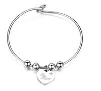 Bracciale da donna di s'agapò della collezione be my always. Bracciale rigido in acciaio con cuore. La referenza è sbm22