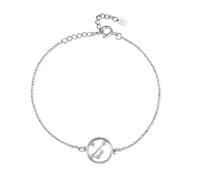 Bracciale da donna in argento con il vostro segno zodiacale in pietre di zirconio brillanti. Bracciale in argento per donna, ragazza ideale come regalo (mamma, amiche, compleanno...) Gioielli da donna