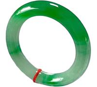 Bracciale da donna, Ladies Jade Bangle Bracelet, Natural Jade Bangle Bracelet, A Grade Green Floating Flower Jade Bangle Bracelet, Jewelry, with Jewelry Box, 54-64mm,green-62mm,Green-58mm(Green_54mm)