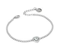 Bracciale da donna MYA BOCCADAMO Love Tennis cuore centrale bianco LVBR01
