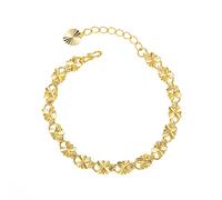 Bracciale da donna placcato in oro, bracciale con gancio regolabile da donna, oro, ideale per un compleanno, Natale, un amico., Stile A, Placcato in oro, Nessuna pietra preziosa, Rubinetti per la casa