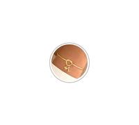 Bracciale da donna TINGN in oro, bracciale in oro 14K placcato con cuore, bracciali con lettere A-Z regolabili, bracciale con nodo d'amore, bracciali personalizzati, regali per donne, ragazze