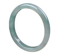 Bracciale da donna, Women's Jade Bangle Bracelet, Floating Flower and Transparent Oval Jade Bangle, Round Bar Jade Bracelet, The Best for Family, Friends, and Ladies, with Jewelry Box, 54-62mm,58mm,(6