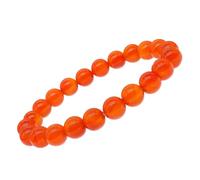 Bracciale da Polso in Agata Arancia, Stile Minimal Chic per Donna e Uomo | Gioiello Quotidiano, Abbina Capi Diversi Gusto, Dona Fascino Discreto, Idea Regalo per Coppie e Feste