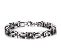 Bracciale da uomo a catena in acciaio inossidabile: bracciale realizzato compatibile con