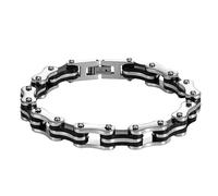 Bracciale da Uomo a Catena per Bici da Bicicletta Bracciale da Uomo in Acciaio Inossidabile Resistente CreatMen's Jewelry Silver Practical And Attractive