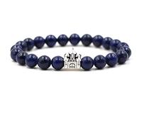 Bracciale da uomo, bracciale a catena da uomo verde, acciaio inossidabile, castello di pietra di onice, bracciali con perle di San Valentino, unisex, 19CMx8MM, Acciaio inossidabile, Agata