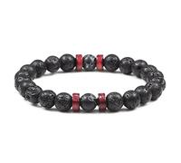 Bracciale da Uomo Classico Pietra lavica Occhi in Rilievo Braccialetti di Buddha Tibetano Braccialetti Diffusore Polsino Yoga Gioielli Regali Practical Treatment