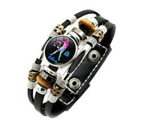 Bracciale da uomo con costellazione luminosa multistrato | Braccialetto avvolgente con perline per adulti, amici, donne, casa, viaggi, ufficio, appuntamenti, feste, Natale