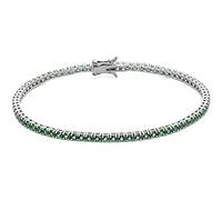 Bracciale da uomo di Comete della collezione tennis. Bracciale in argento 925% con zirconi verdi. Misura del gioiello: 20 cm. Dimensione pietre: 2mm. La referenza è ubr 996 m20