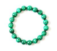 Bracciale da uomo e donna con pietra di luna da 8 mm, adatto per polsi da 17,8 a 19,1 cm, cristallo naturale del chakra della corona per emozioni spirituali, pietre preziose per relazione e amore