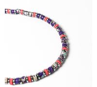 Bracciale da Uomo in Acciaio con Pietre Dure Braccialetto Turchese Verde Ematite