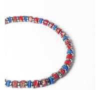 Bracciale da Uomo in Acciaio con Pietre Dure Braccialetto Turchese Verde Ematite