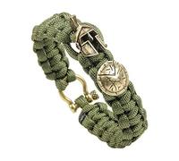Bracciale Da Uomo In Pelle, Personale Esterno Uomini Braccialetto Spartan Casco Corda Ombrello Schiave Del Lusso Semplice Corda Fatti A Mano Retrò Ladies Gioielli Braccialetto Luminoso Accessori Fes