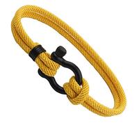 Bracciale da uomo intrecciato in corda nautica con fermaglio per bracciale da donna unisex per amicizia, bracciale con ancora, braccialetto intrecciato a mano