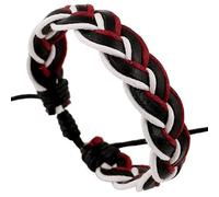 Bracciale da uomo Renzo - Nero / Bianco / Rosso