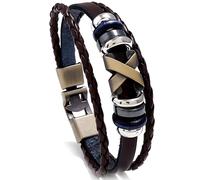 Bracciale da uomo World - Tipo - Nero / Oro / 20cm