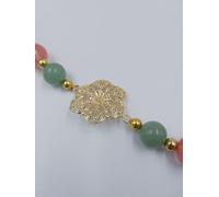 Bracciale Dafne giada rosa e agata verde