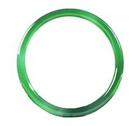 Bracciale di Bangle di giada per donne, braccialetto giadeite Feng tradizionale cinese, calcedonio verde naturale Agata Bracciale rotonda sottile, attira ricchezza e buona fortuna, 54-64 mm, 62 mm