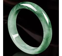 Bracciale di Bangle di Giada per Donne in Stile Cinese retrò vedetta di Giada Verde Naturale per Donna Regalo di gioielleria da Sposa con gioielleria, 59-60mm