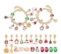 Bracciale di calendario dell'avvento 24 giorni Calendario Avventa Bracciale Avvento Avventa 2024 Dono di Natale in lega per bambini adolescenti, stile 2