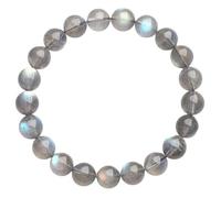 bracciale di cristallo, Braccialetto con pietre di cristallo curative, gioielli elastici perline preziose rotonde for donne, compleanno, San Valentino, grado 5A, 8,8~10 mm(7a Grade,8.8~10mm)