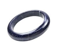 Bracciale di giada femminile, braccialetto di giada naturale, braccialetto blu fiore galleggiante di calcedonio, The Bring Good Luck, per la fidanzata, per un amico, con gioielli, 56-62 mm, 60 mm