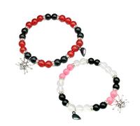 Bracciale di moda - Braccialetti per coppia di cuore artistico | Affascinante banco di abbinamento magnetico dei di Halloween | Braccialetti abbinati senza sforzo per il regalo di compleanno di