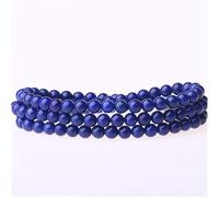 bracciale di perline, Bracciale Mala, Bracciale 108 Perline Buddista tibetano Lapislazzuli Meditazione Cristallo naturale Collana di perline di preghiera Mala 5MM