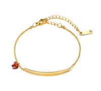 Bracciale di pietra di nascita personalizzata con incisione | Rosa d'argento oro | Con nomi per donne e identità ragazze Nome del braccialetto bracciale consumano il regalo di compleanno della signora