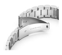 Bracciale di ricambio CADORABO Bracciale in acciaio inossidabile 22mm compatibile con Samsung Galaxy Gear S3 / Gear 2 ARGENTO, Acciaio Inossidabile