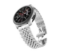 Bracciale di ricambio CADORABO Bracciale in acciaio inox 22 mm compatibile con Samsung Galaxy Gear S3 / Gear 2 ARGENTO, Acciaio Inox