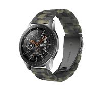 Bracciale di ricambio CADORABO Bracciale in resina 20mm compatibile con Samsung Galaxy Watch 42mm / 3 / 4 / 5 VERDE, Resina