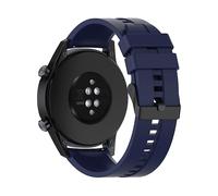 Cadorabo Braccialetto in Silicone 20mm Compatibile con Samsung Galaxy Watch 42mm/S2 Classic/Sport in Blu Scuro - Braccialetto di Ricambio per Huawei Watch 2 per LG Watch Sport per Pepple 2 UVM