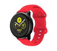 Bracciale di ricambio CADORABO Bracciale in silicone 20mm compatibile con Samsung Galaxy Watch 42mm / 3 / 4 / 5 / Sport ROSSO, Silicone