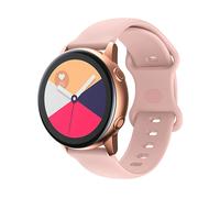 Bracciale di ricambio CADORABO Bracciale in silicone 20mm compatibile con Samsung Galaxy Watch 42mm / 3 / 4 / 5 / Sport ROSA, Silicone