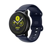 Bracciale di ricambio CADORABO Bracciale in silicone 20mm compatibile con Samsung Galaxy Watch 42mm / 3 / 4 / 5 / Sport BLU, Silicone